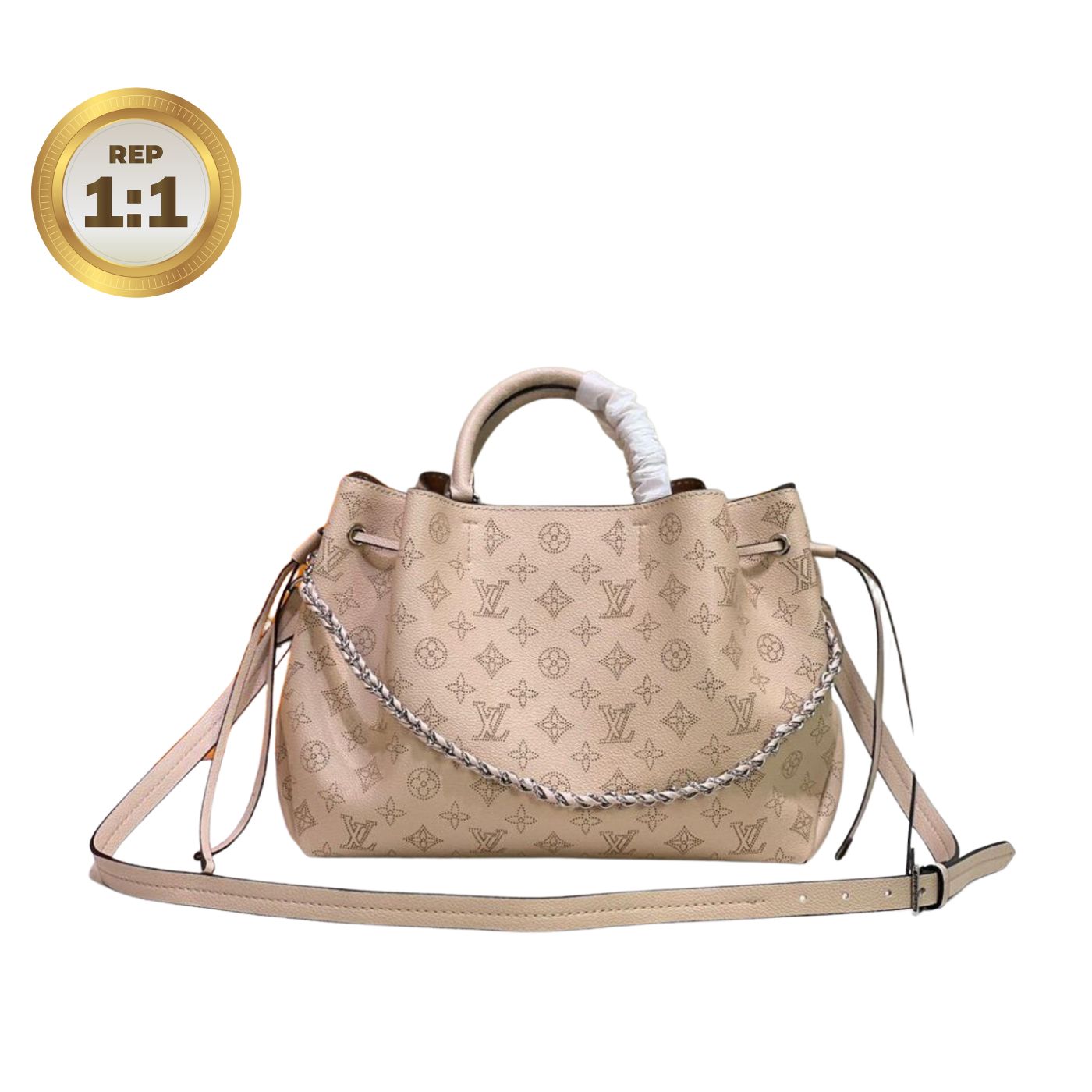 [REP 1:1] Louis Vuitton Bella Tote Mahina Creme Beige For Women 12.6in/32cm